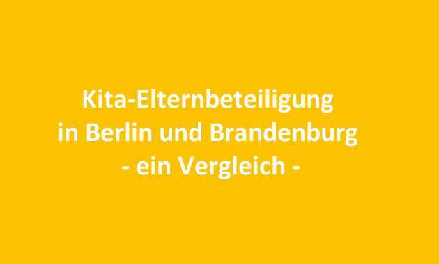 Kita-Elternbeteiligung in Berlin und Brandenburg – ein Vergleich