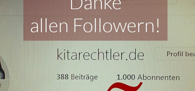 1.000 Follower bei Kitarechtler.de-Instagram! 1.000 Follower bei Kitarechtler.de-Instagram!